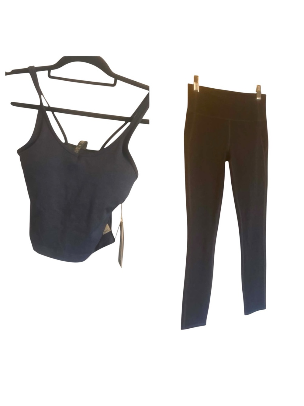 NWT Vuori Cami and matching leggings AZURE HEATHER Size XS